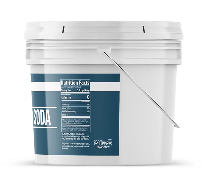 Earthborn Elements Baking Soda (1 Gallon) Sodium Bicarbonate, Cooking, Cleaning & Deodorizing