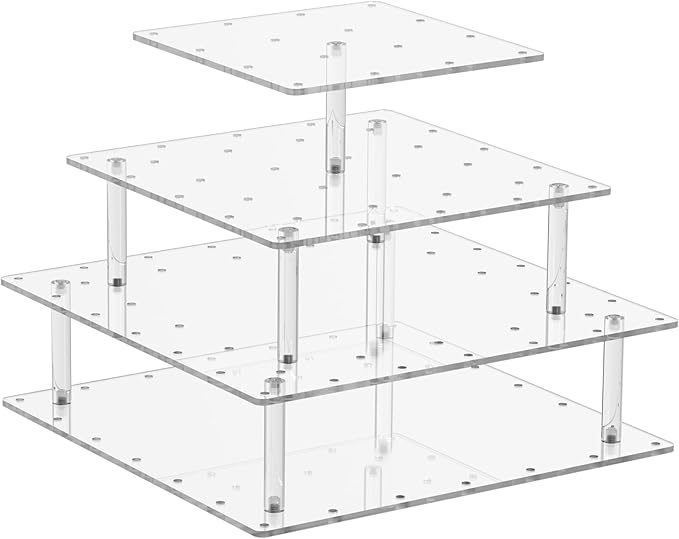 12in Cake Pop Stand Acrylic Cakepop Display Stand,Large Tree Clear Lollipop Holder,3 Tier Display Tower for Sweets,56 Hole Big Candy Transparent Cake Pops Dry Stand Lollipops Wedding Decorating