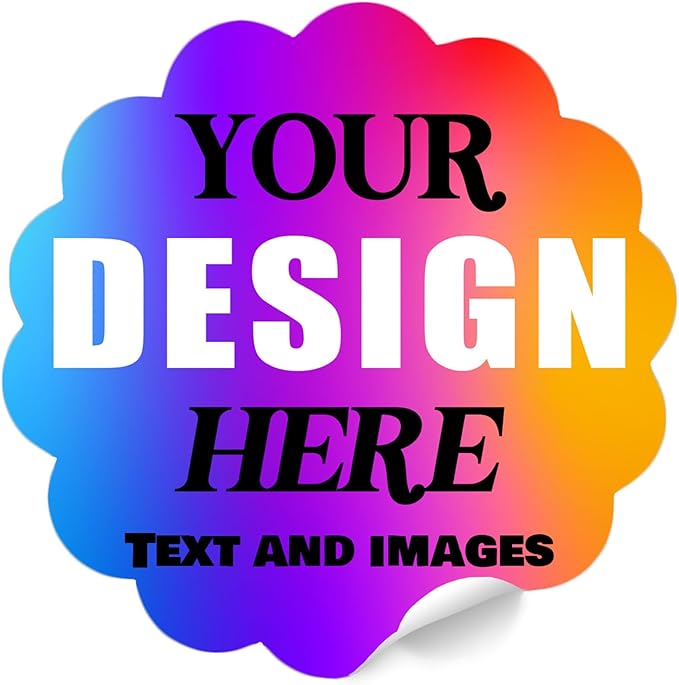 Custom Vinyl Stickers - Waterproof Fade-Resistant Labels with Your Design/Logo/Text/Image, Full Color Print, for Business and Personal Use (Multiple Shapes 1-6 Inches, 50-1000 Count)