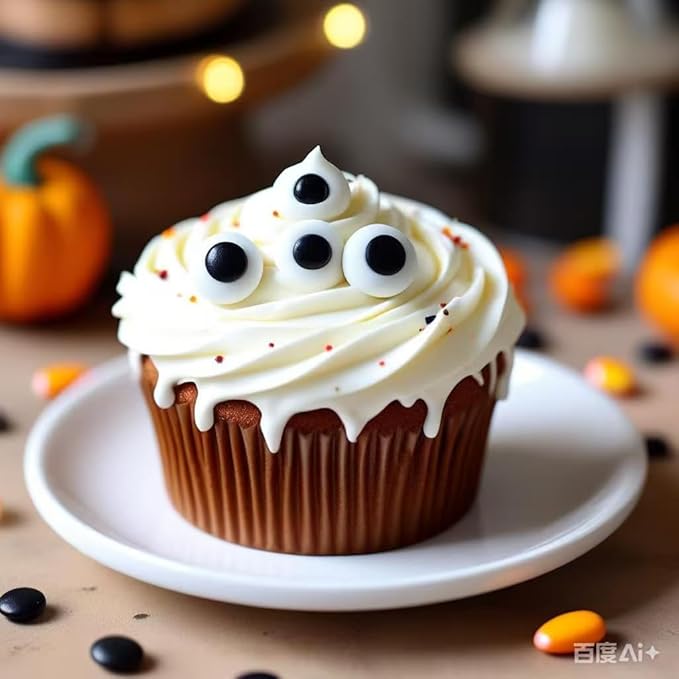 PhilaeEC Candy Eye Eyeball Sprinkle Edible for Cake Decoration 7mm 1cm 2cm Mix Size Eyes Candy Baking Cookie Cupcake Toppers Decoration Halloween Christmas Valentines Supplies