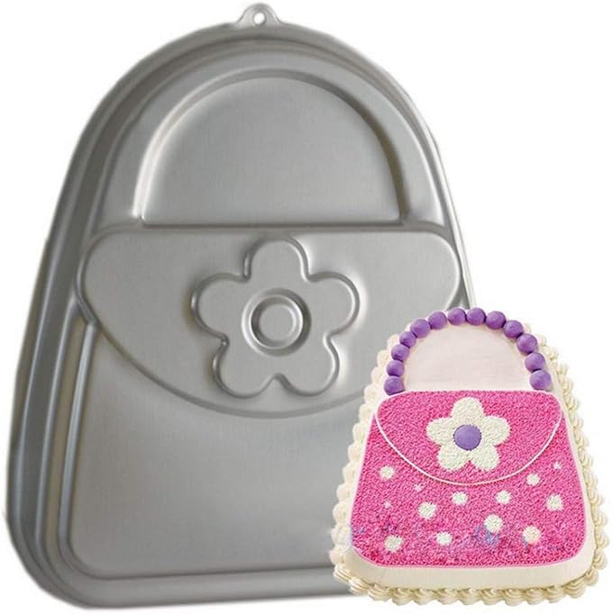 Ulalaza Aluminum Cake Mold 3D Bag Shape Baking Pan DIY Birthday Cake Mould Kitchen Supplies