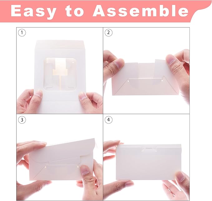 Zzrywuty 10x10x5 Inches Cake Box with Cake Board Set (40Pcs, 20Pcs Boxes& 20Pcs Boards), Bakery Boxes Cajas Pasteles for Cake, Pastries, Chocolates, Cookies, Pie