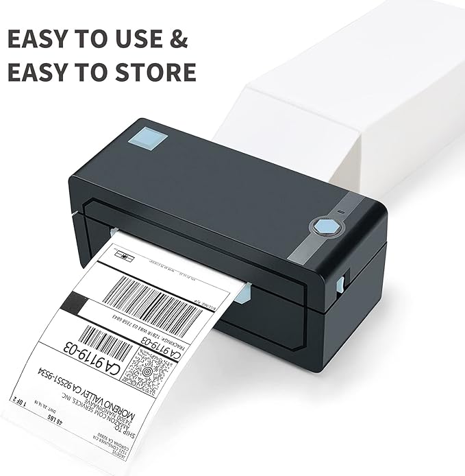 L LIKED 1000 4x6 Thermal Labels Fanfold, Direct Thermal Shipping Labels - Perforated and Strong Adhesive