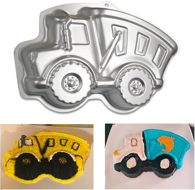 Truck Cake Pan, Car Shaped Birthday Cake Pan, 3D Aluminum Cake Decorating Molds Nonstick Baking Tools