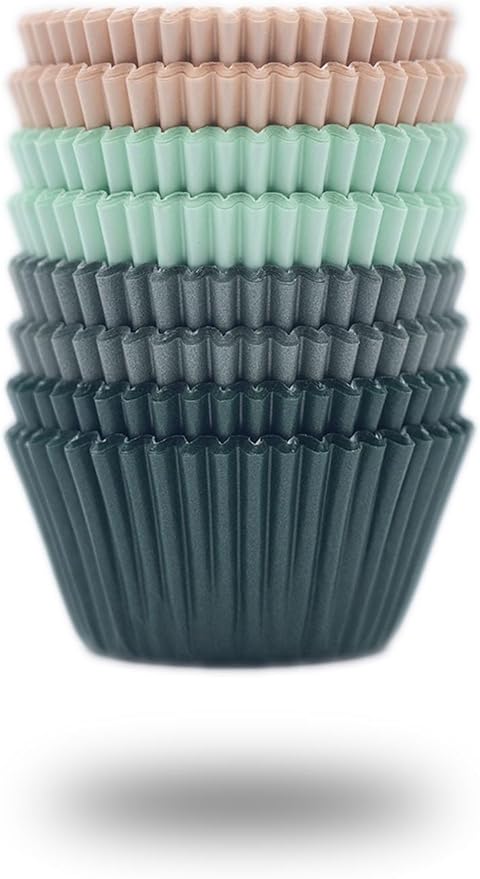 Cupcake Liners 200 Pcs Muffin Liners Standard Cupcake Wrappers, CupCake Liners, Food Grade Cupcake Liners, Greaseproof Parchment Muffin Liners Calyx Series