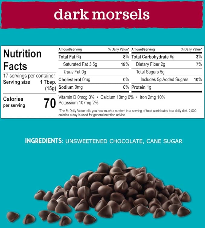 Enjoy Life Bulk Dark Chocolate Morsels, Vegan, Dairy Free, Gluten Free, Nut Free, Kosher, Soy Free, Allergy Friendly, 5 lb