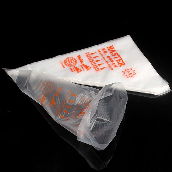 Large Thickened 100Pcs Disposable Tipless Piping Bags and Bag Royal Icing Pastry Bags for Cookies Decorating Cupcake