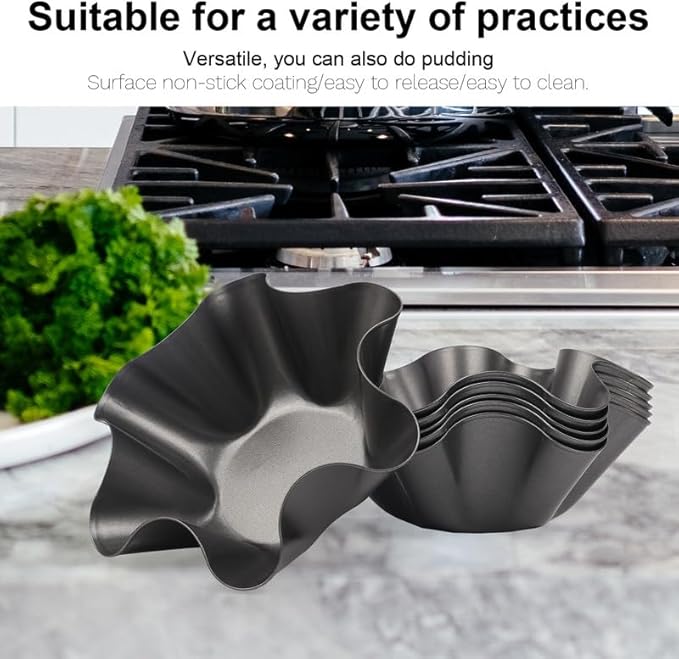 RUVINCE Nonstick Tortilla & Taco Shell Maker Set of 3, 8.75-Inch Heavy-Duty Bakeware for Mexican Cuisine