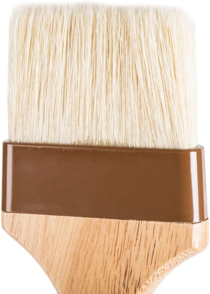 Betolla 2-Inch Pastry Brush – Natural Boar Bristle Basting & Marinade Brush with Lacquered Hardwood Handle for Cooking, BBQ, and Baking