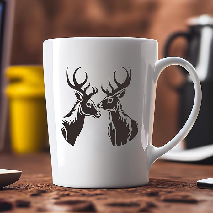 Deer Stencils for Painting 6" Animal Stencils for Wood Burning Reusable Stencil Draw Templates for Wood Wall Fabrics DIY Crafts