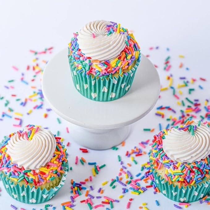 Fiesta Cake Decorations Sprinkles for Cookie, Cupcake Decorating, and Baking - Fun Vegan Cake Sprinkles and Toppings - Red, Green, Yellow, and White Jimmies Sprinkles for Cinco de Mayo Donuts, Cookies