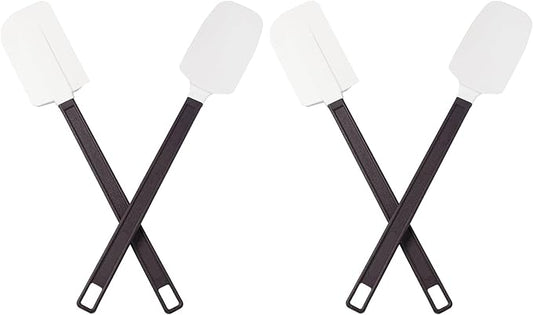 Avant Grub's High-Temp, 14 Silicone Spatula & Scraper Set! Extra Long for Reaching Deep Bowls. High Strength, Restaurant-Grade Materials Wont Break Under Heavy Use. (Pack of 2)