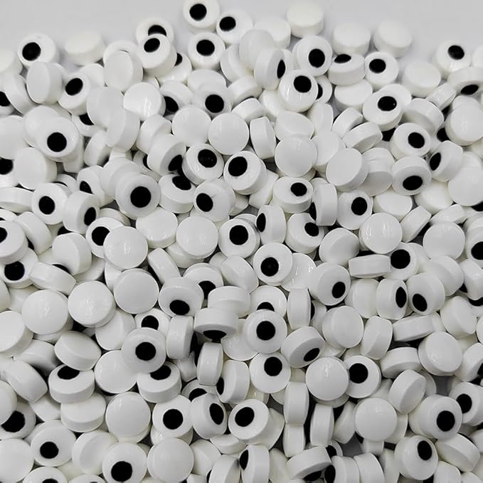 Homankit Edible Candy Eyeballs Eye Sprinkles for Cake Decorating, 7 mm Mini Eyeballs Sprinkles for Halloween Cupcake Toppers Baking Cookie Ice Cream Decorations Christmas Supplies