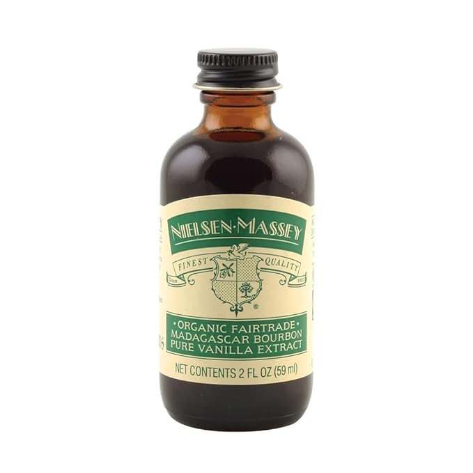 Nielsen-Massey Organic Fairtrade Madagascar Bourbon Pure Vanilla Extract for Baking and Cooking, 2 Ounce Bottle