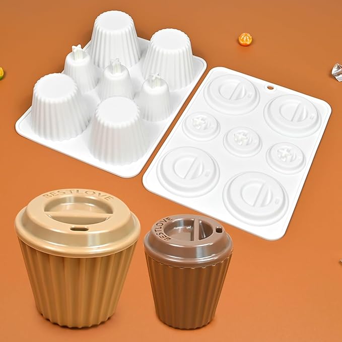 mostsom Cylinder Cup Shape Mousse Cake Mold For Making Chocolate Muffin Ice Shot Glass Mould Kitchen Baking Tool (D_ Curve Cup)