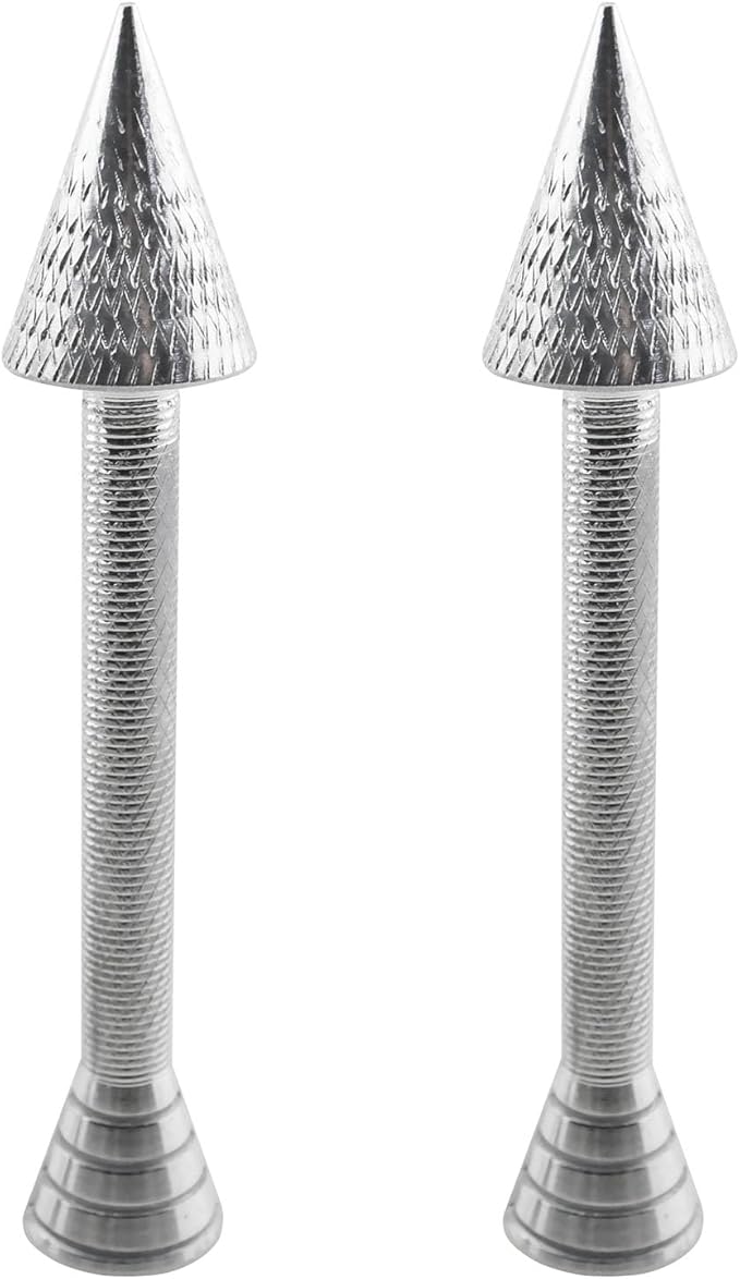E-outstanding 2PCS Aluminium Alloy Piping Nozzle 2.4x13.1cm Baking Pastry Cone Mould Cake Decorating Stick Suitable for Decorating Biscuits