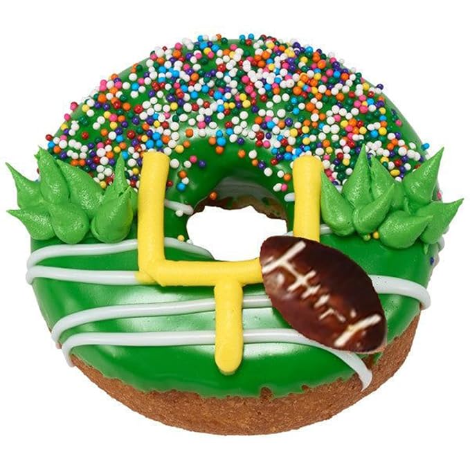 Edible Sugar Mini Football Sprinkles Cake Cupcake Toppers Cookie Decorations Sweet Dessert Sprinkle for Party Decorating,4.6oz