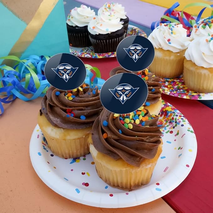 University of Tennessee Martin Primary Logo Cupcake Picks Toppers Decoration Set of 6