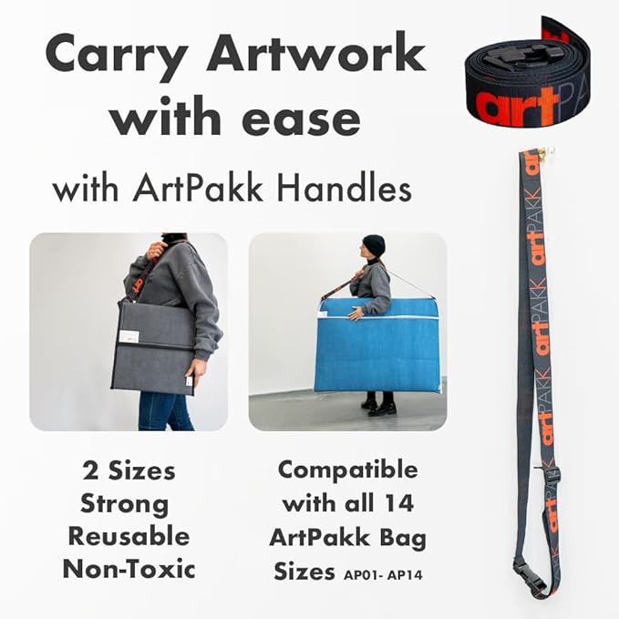 Art Bags (AP04-36 1/2" x 36 1/2") - Strong • Shock-Absorbent • Reusable • Non-Toxic • Waterproof • Acid-Free Lining - Long-Term Art Storage + Shipping + Protection Solution (Color May Vary)