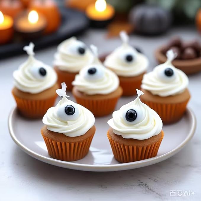 PhilaeEC Candy Eye Eyeball Sprinkle Edible for Cake Decoration 7mm 1cm 2cm Mix Size Eyes Candy Baking Cookie Cupcake Toppers Decoration Halloween Christmas Valentines Supplies