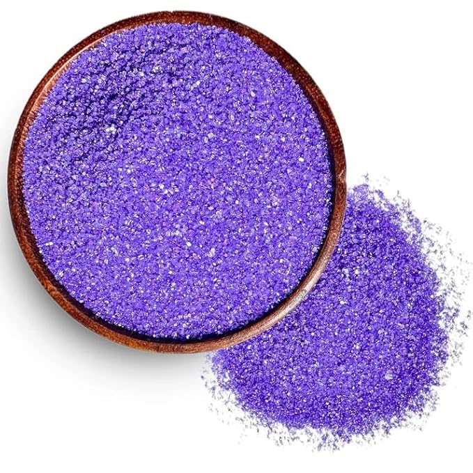 NY Spice Shop Lavender Sanding Sugar - 1 Pound Sweet Edible Sprinkles for Party Decorations, Cake, Cupcakes, Cookies Toppings & Dessert Dishes - Colorful Sugar Sprinkles for Party Favors & Baking Treats