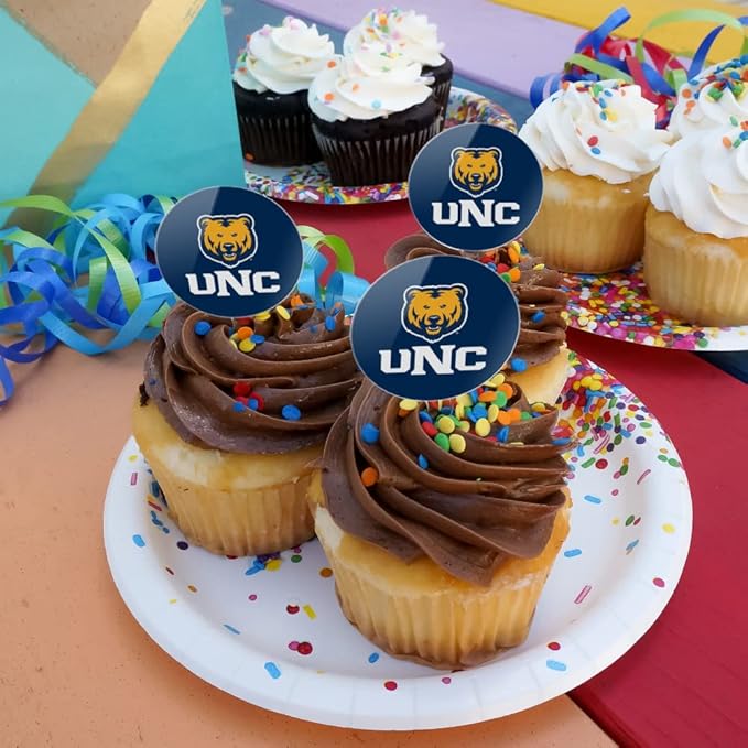 Northern Colorado Primary Logo Cupcake Picks Toppers Decoration Set of 6