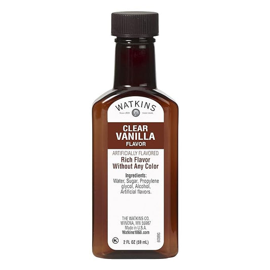 Watkins Clear Vanilla Flavor, 2 Fl. Oz. (Pack of 12) (Packaging may vary)