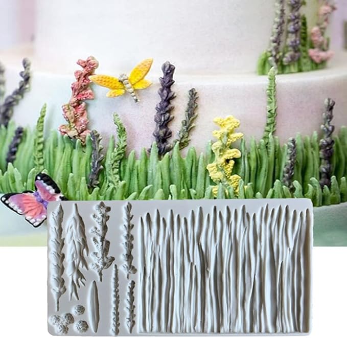 Leaf Silicone Mold Rose Flower Fondant Molds DIY Cake Decorating Tools Sugarcraft Candy Resin Clay Chocolate Gumpaste Moulds (20 * 11.5 * 1.2CM)