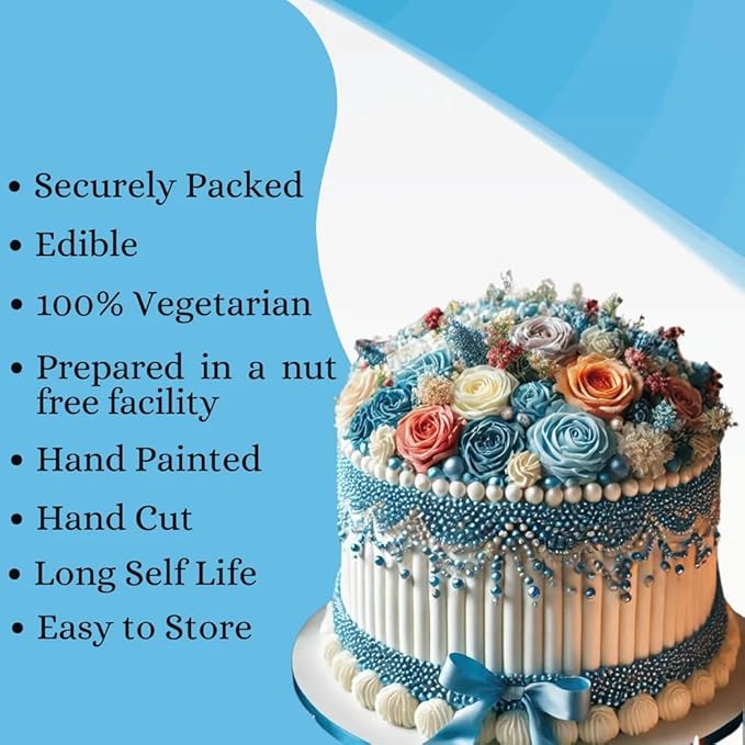 Confect Love Shimmer Blue Pearl Disco Ball Sprinkles – Edible Decorative Candy Sprinkles for Cake, Cupcake & Dessert Decorating | Vegan, Gluten-Free, Soy-Free, Dairy-Free, Palm Oil-Free – 4.2 Oz