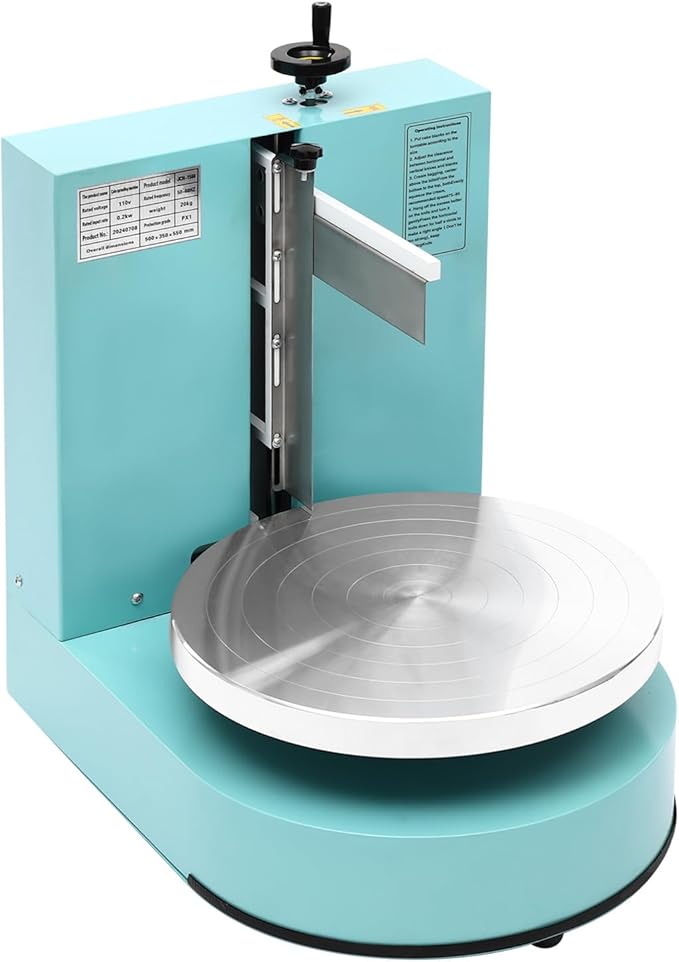 LOYALHEARTDY 200W Cake Spreading Machine with Turntable,Cake Turntable Adjustable Spatula, Touch Control, Cake Icing Machine, Pink - Perfect for Professional Cake Decorating,Green