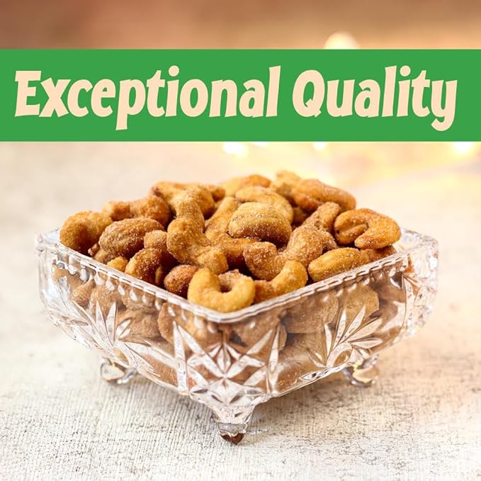 Sincerely Nuts – Honey Roasted Cashews | One Lb. Bag | Deluxe Kosher Snack Food | Healthy Source of Protein & Nutritional Content | Gourmet Quality Cashew Nut
