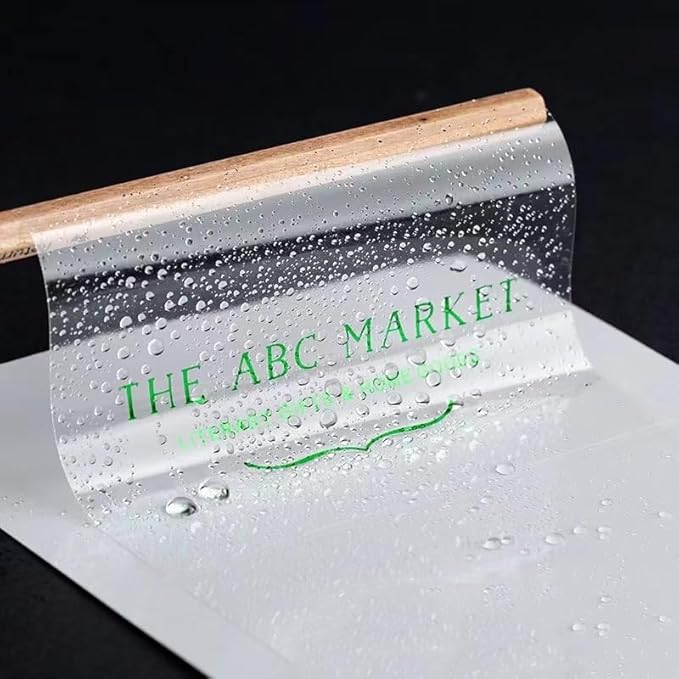 Custom Clear Stickers, Personalized Waterproof Transparent Labels with Your Text Design, Logo Stickers Customized for Business Logo Wedding Birthday Parties Gifts, 100-500 Pack