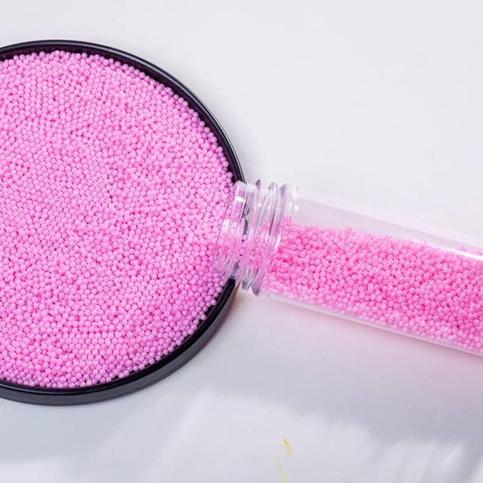 Pink Sprinkles 130g/4.6oz Edible Pearl sprinkles for Cake Decorations,Christmas Cake Dessert Sprinkles,Cookie sprinkles,Sugar Pearls, Edible Candy Pearls for Cake Cupcake Decorationg 2mm (Pink)