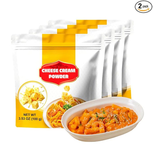 SOONICORN Rose Cream Cheese Powder, 3.5 oz (2-Pack) – Organic Mac & Cheese, Protein & Instant Seasonings for Homemade Pasta, Gluten-Free Options