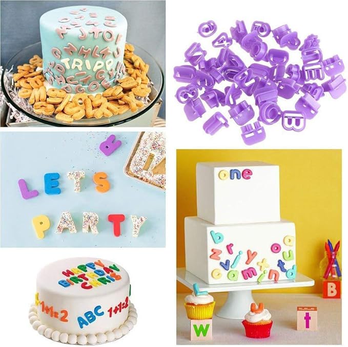 Soleebee 114 Pcs Cake Decorating Tools Fondant Cake Baking Decorating Sugar Craft Icing Tools Plunger Cutters Snowflake Rose Flower Moulds Set Letter Cookie Cutters Rolling Pin Equipment Accessories