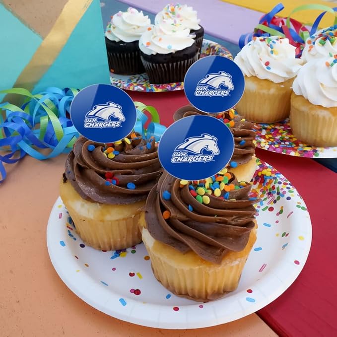 UAH Primary Logo Cupcake Picks Toppers Decoration Set of 6