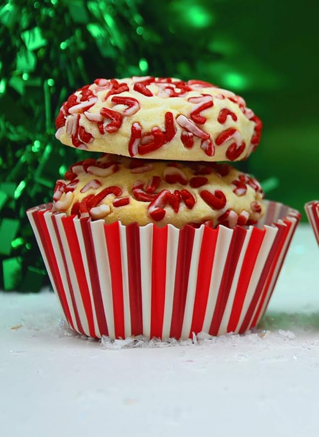 Mystic Sprinkles 4 Cell Sprinkle Assortments (Candy Cane Kisses, Petite)