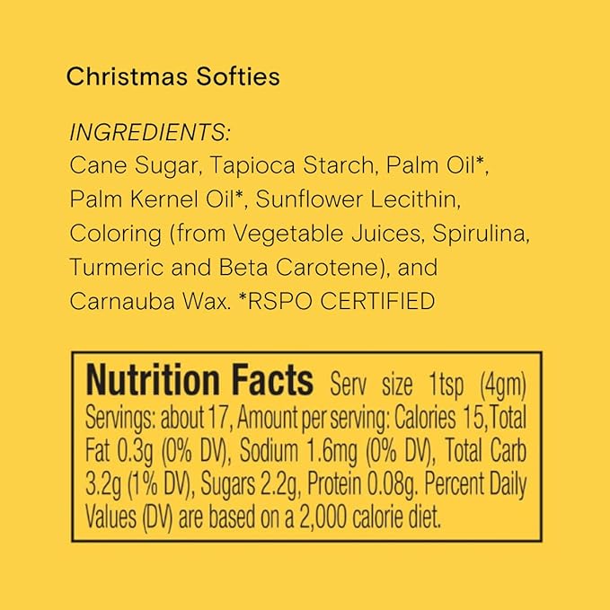 Christmas Softies Natural Sprinkles by Supernatural, Made in USA, No Artificial Dyes, Soy Free, Gluten Free, Vegan, 3 OZ