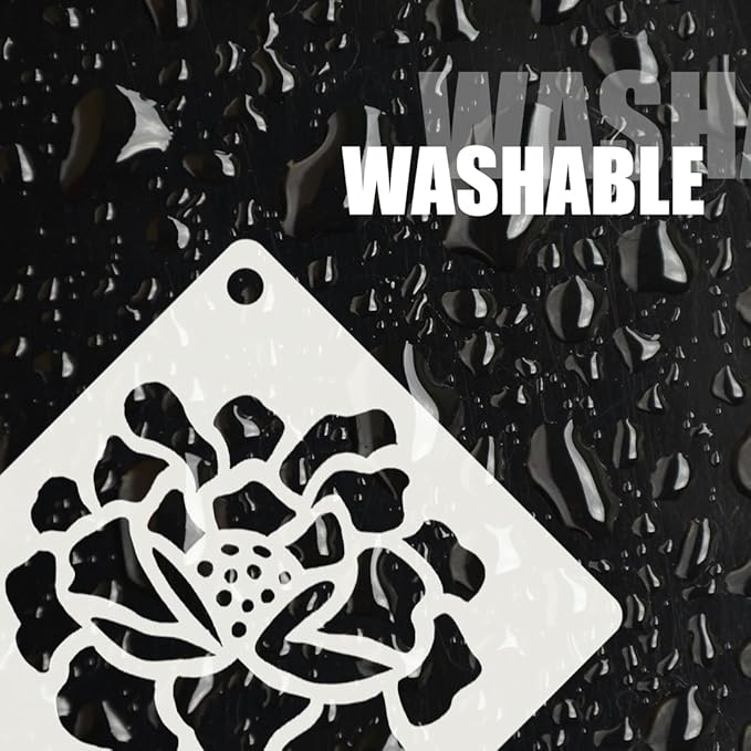 100Pcs Stencils for Painting, 3 Inch Reusable Small Stencil Flower Plant Animal DIY Craft for Rock, Walls, Canvas, Drawing, Art Scrapbook Home Decor.
