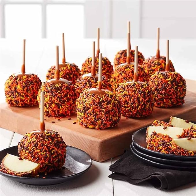 Unpretentious Halloween Sprinkles (1.5 lb) Autumn Mix Jimmies, Gluten Free, Orange, Yellow, & Brown Halloween Sprinkles