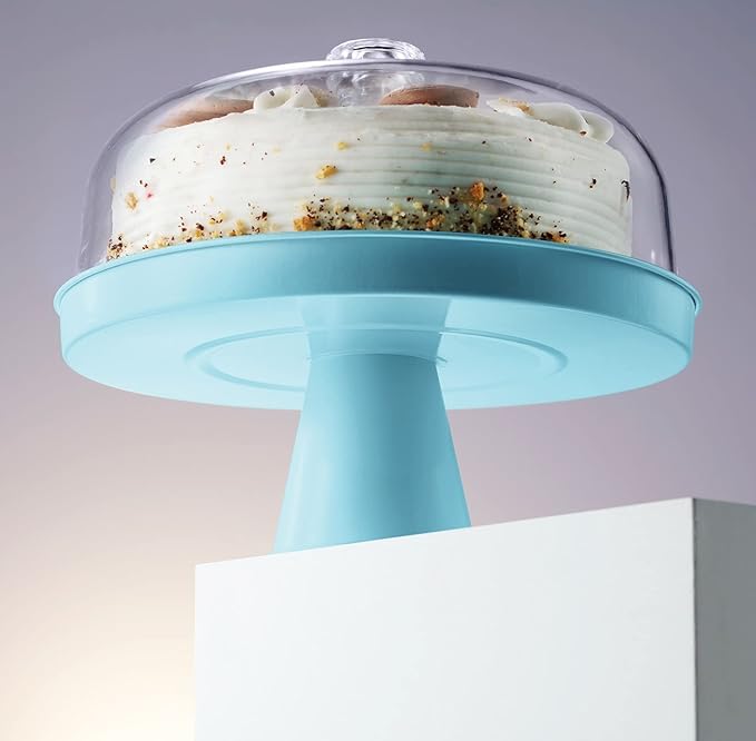 Table Concept Cake Stand, Footed Cake Stand with Lid, Serving Platter, Housewarming Gifts
