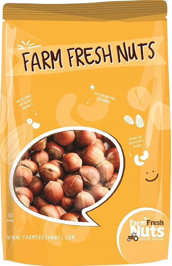 Raw In Shell Filberts/Hazelnuts (1 Lbs.) - Vegan & Keto Friendly - Super Crunchy & Delicious - Natural jumbo Oregon Filberts/Hazelnuts - Packed with Nutrients - Farm Fresh Nuts Brand