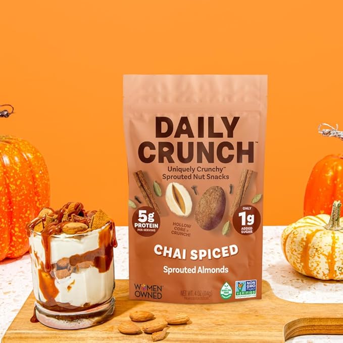 Daily Crunch, Zero Seed Oils, Gluten Free, 4oz (2 Pack, Spiced Chai Pear)