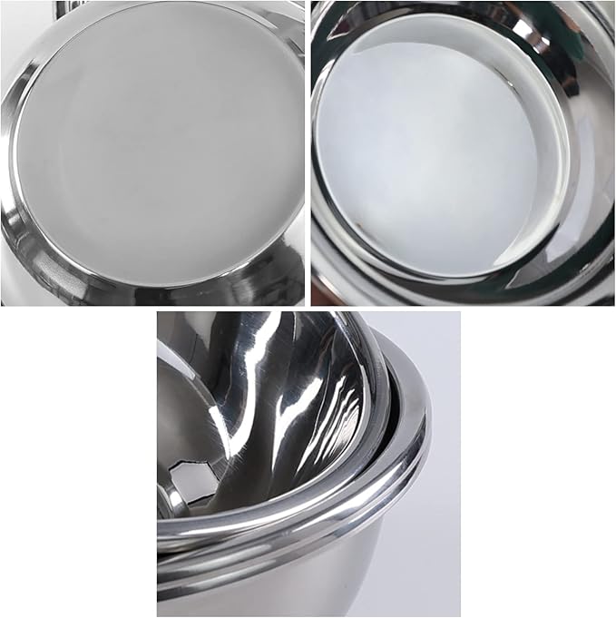 Stainless Steel Bowls Set of 4, Metal Mixing Bowls Set Prep Bowl