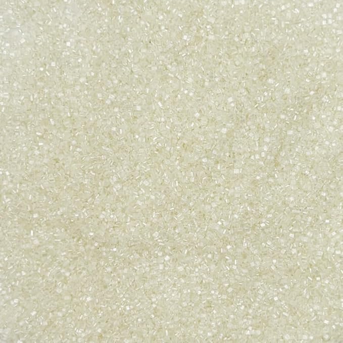 Sentovac White Sanding Sugar Sprinkles | Edible White Sprinkles for Cake Decorating | 1 Bottle 3.2oz Cookie Decorating Celebrations Wedding Shower Party Chirstmas Supplies