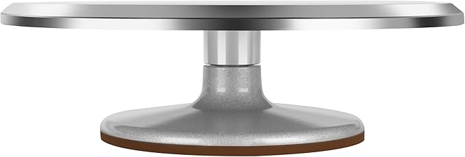 12-Inch Aluminum Alloy Rotating Cake Stand - Essential for Baking & Decorating