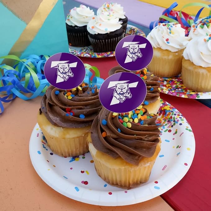 Truman State University Primary Logo Cupcake Picks Toppers Decoration Set of 6