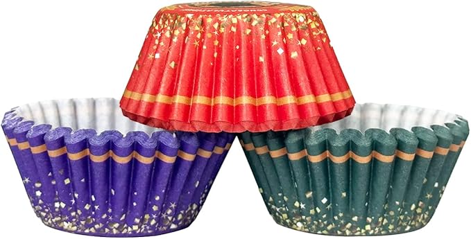qiqee Graduation Cupcake Liners Muffin Liners for Graduation 300-Count 6 Original Design No Smell, Food Grade Baking Cups Paper(Small Size)