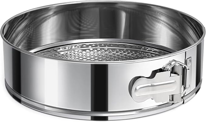 7 Inch Springform Pan 304 Stainless Steel Nonstick Springform Cake Pan with Removable Bottom, Round Spring Form Cheesecake Pans