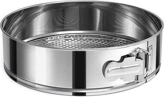 7 Inch Springform Pan 304 Stainless Steel Nonstick Springform Cake Pan with Removable Bottom, Round Spring Form Cheesecake Pans